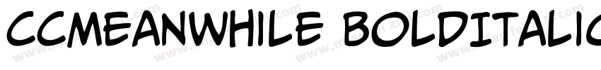 CCMeanwhile BoldItalic字体转换